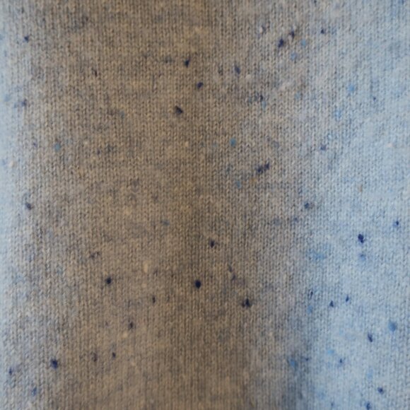 Womens Project 100% Cashmere Speckled Blue V-Neck Sweater L - Picture 3 of 6